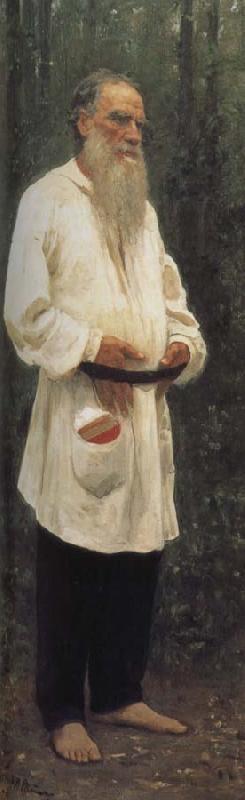 Ilia Efimovich Repin Tolstoy oil painting image